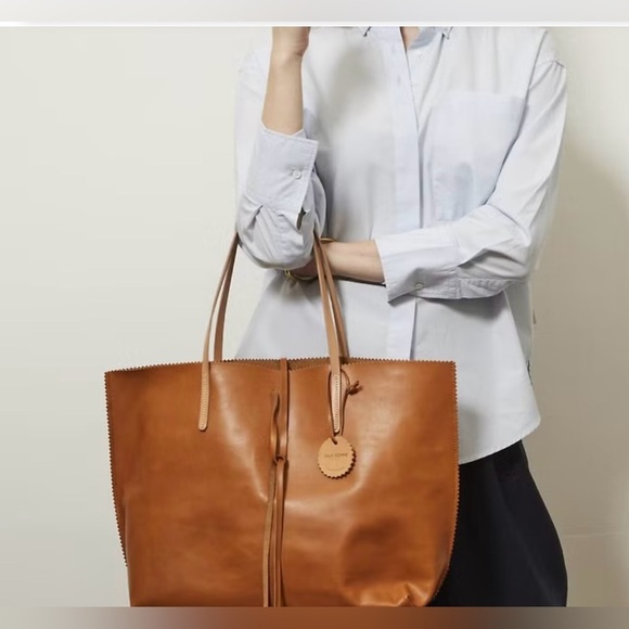 Jack Gomme Handbags - Jack Gomme Atelier GenuineLeather Calm ToteBag Purse -Khaki Made In France RARE‌